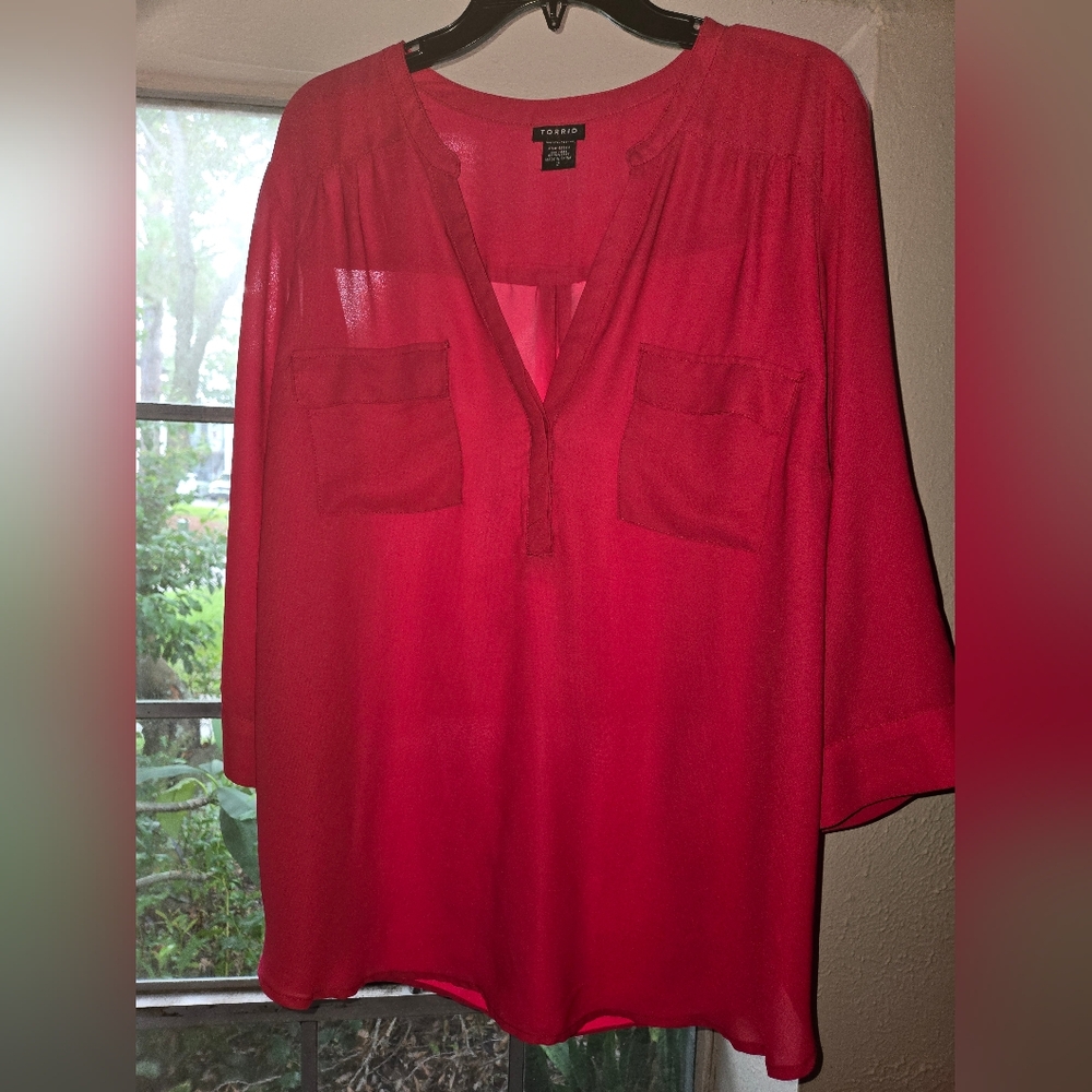 Torrid Georgette Blouse